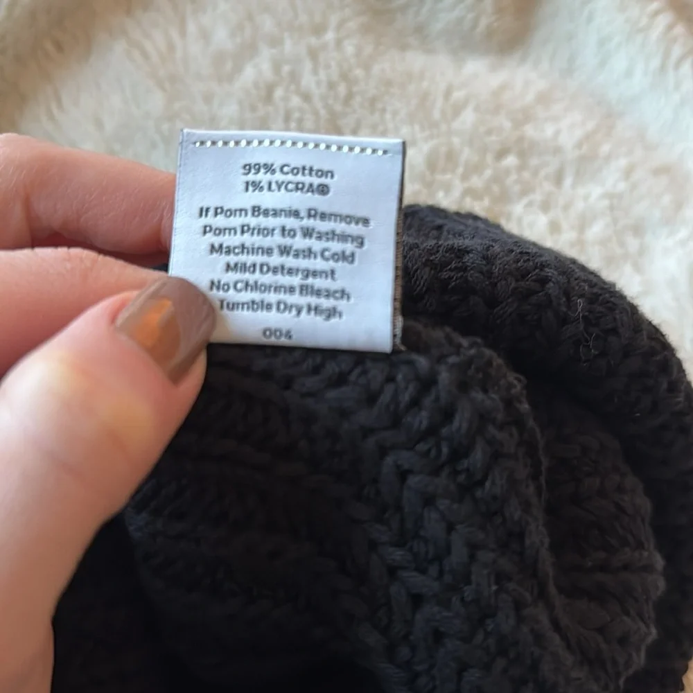 Love Your Melon | Black Unisex Stocking Hat Winter New Without Tags Unworn